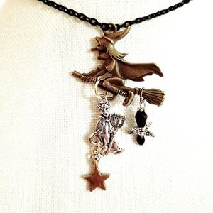 #523 Things That Bump, Witch on a Broom with the Devil